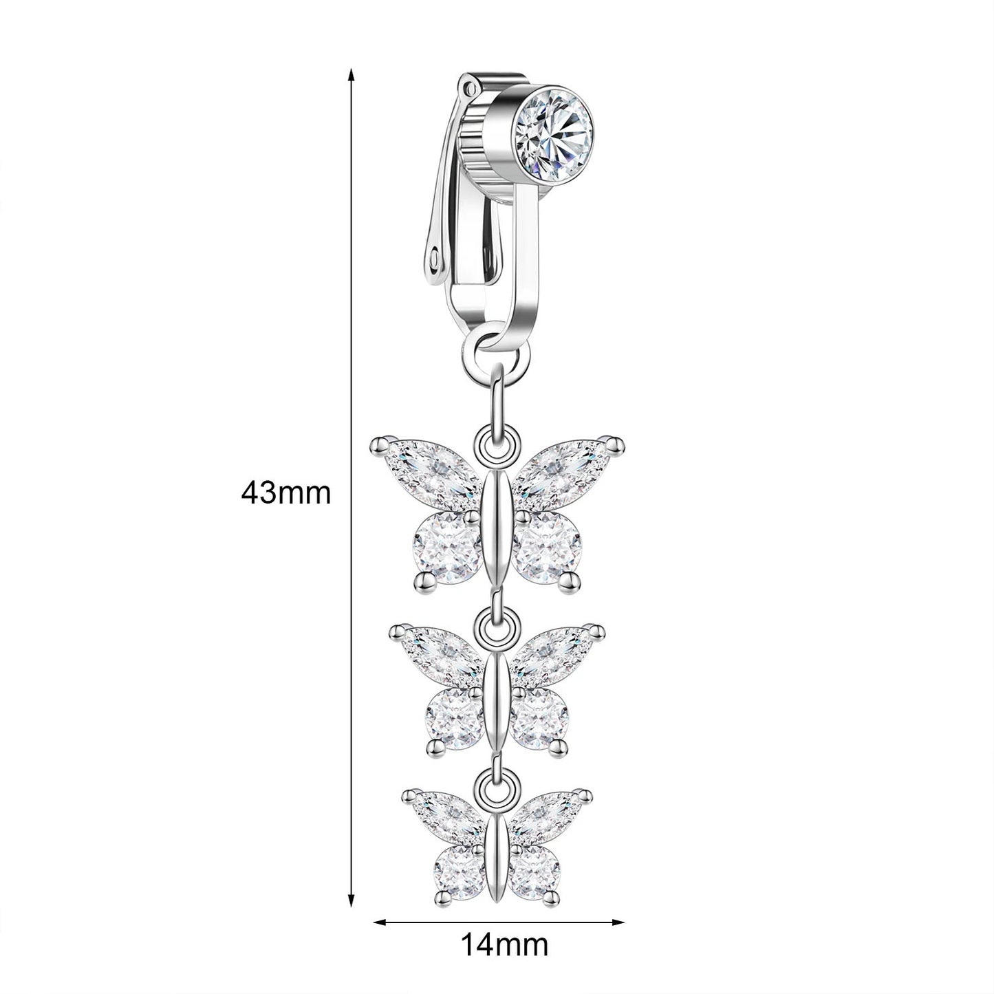 Clip-On Belly Button Piercing